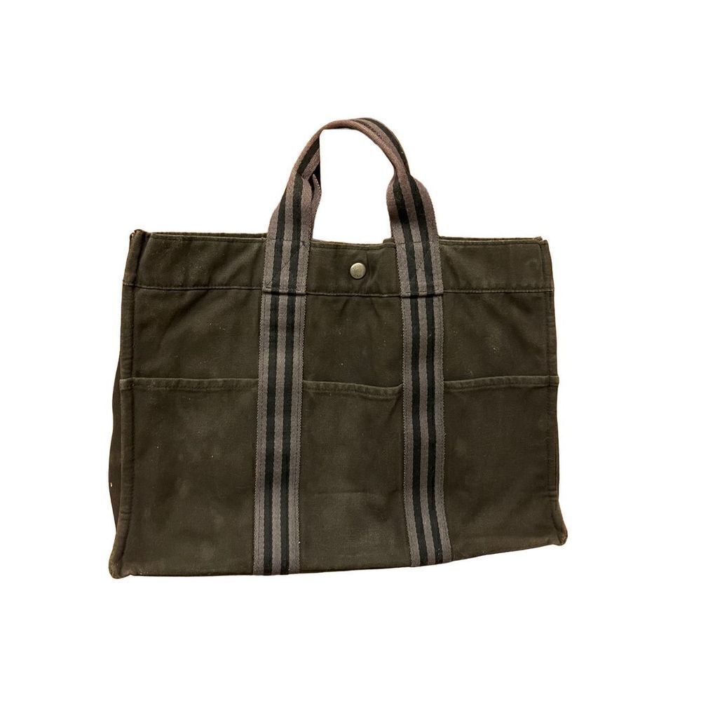 Hermes Canvas Tote 